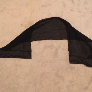 Plain black shawl